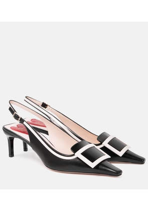Roger Vivier Viv' Canard leather slingback pumps
