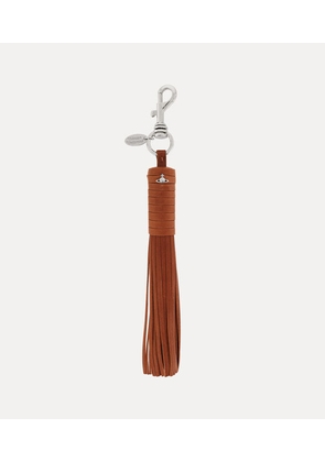 Vivienne Westwood Tassel Keyring Shiny Veget Tanned Camel One Size Unisex