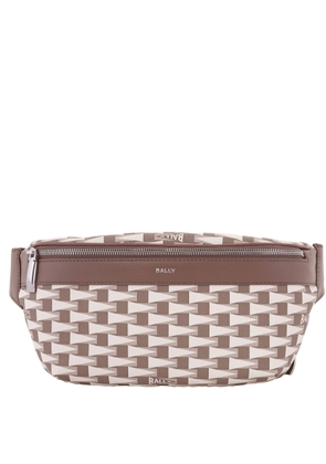 Bally Geometric Pattern Leather Belt Bag