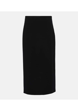 The Row Matias wool-blend midi skirt
