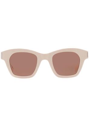 Saint Laurent Brown Square Unisex Sunglasses SL 592 004 47