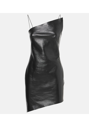 Givenchy Asymmetric leather minidress