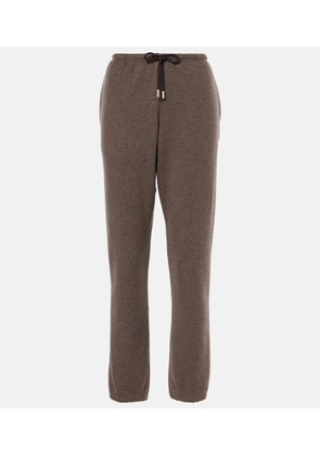 The Row Teo cashmere and cotton sweatpants