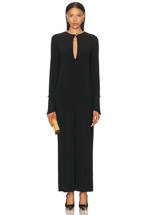Brandon Maxwell Sylvie Maxi Dress in Black - Black. Size 0 (also in 4).