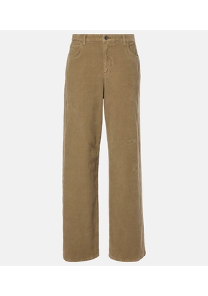 The Row Eglitta cotton corduroy wide-leg pants