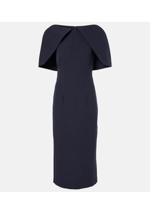 Safiyaa Barb draped crepe midi dress