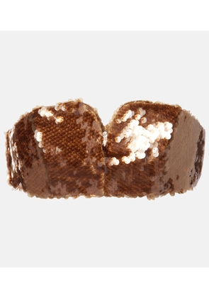 Blaze Milano Sequined bra top