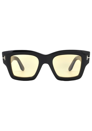 Tom Ford Ilias Yellow Photochromatic Square Mens Sunglasses FT1154 01E 50