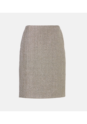 The Row Corinna lame canvas pencil skirt