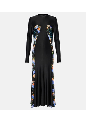 Rabanne Floral jersey maxi dress