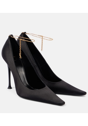 Saint Laurent Regine 110 chain-detail pumps
