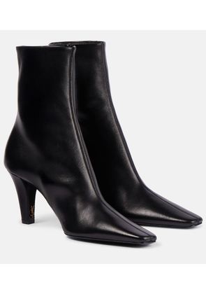 Saint Laurent Jill 75 leather ankle boots