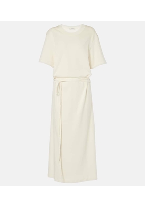 Lemaire Belted cotton jersey midi dress