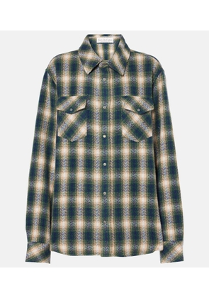 God's True Cashmere Tartan cashmere shirt