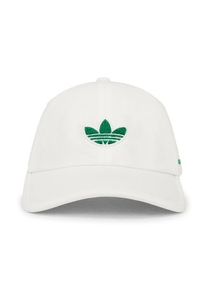 Adidas Originals X Sporty & Rich Baseball Cap in Off White - White. Size all.