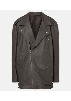 Rick Owens Oversized leather jacket