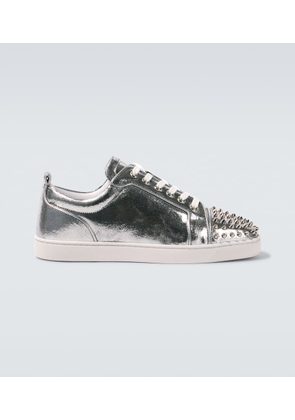 Christian Louboutin Louis Junior metallic leather sneakers