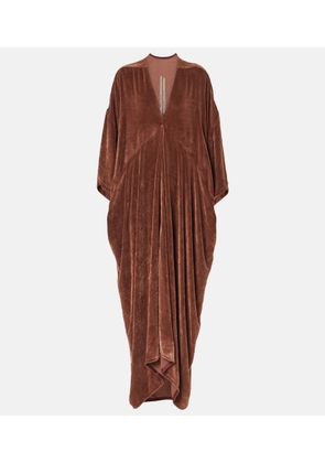 Rick Owens Tommykite gathered jersey gown