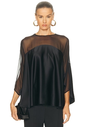Adam Lippes Apollo Top in Black - Black. Size XS (also in ).