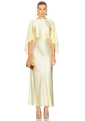 Adam Lippes Larys Dress With Detachable Capelet in Cream - Cream. Size 6 (also in ).