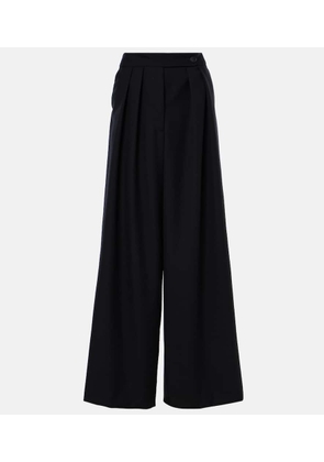 Dries Van Noten Pleated wool wide-leg pants