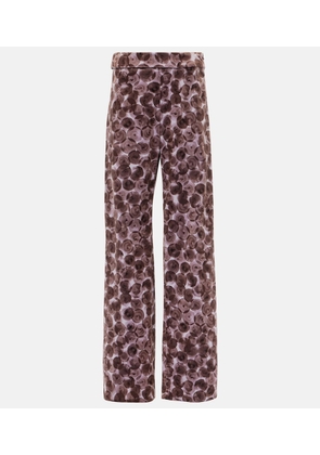 Dries Van Noten Pantera cotton-blend straight pants