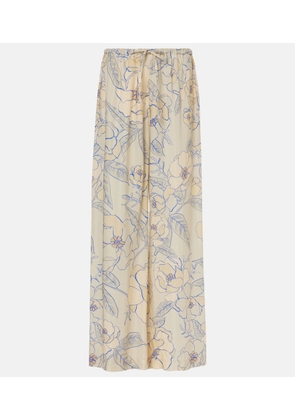Dries Van Noten Floral wide-leg pants