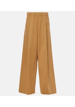 Dries Van Noten Cotton wide-leg pants