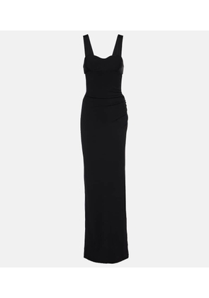 Tom Ford Side-slit bustier gown