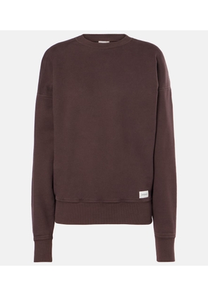 Saint Laurent Logo embroidered cotton sweatshirt