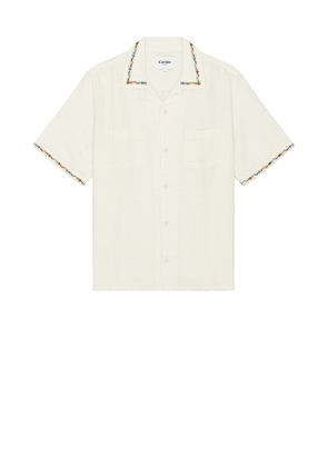 Corridor Rose Chain Short Sleeve Camp Shirt in Natural - White. Size S (also in ).