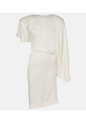 Stella McCartney Asymmetric crepe satin midi dress
