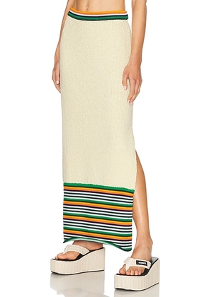 Christopher John Rogers Pencil Skirt in Buttermilk - Cream. Size L (also in M, S, XS).