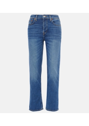 Re/Done Stove Pipe mid-rise straight jeans
