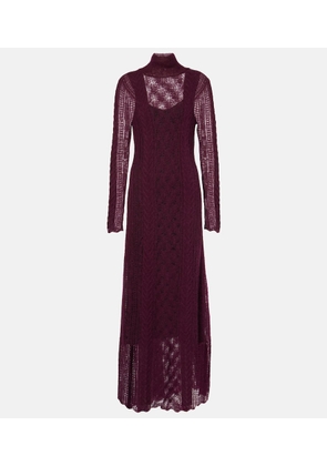 Ulla Johnson Kassia open-knit wool-blend maxi dress
