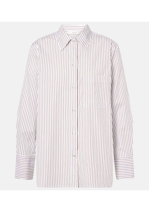 Vince Striped cotton poplin shirt