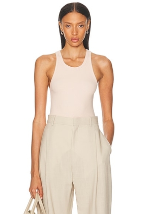 Eterne High Neck Fitted Tank in Dusty Pink - Pink. Size L (also in XL).