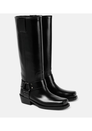 Valentino Garavani Rockstud leather biker boots