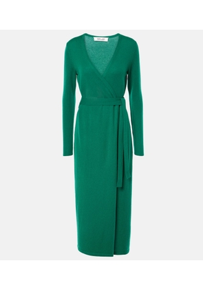 Diane von Furstenberg Astrid wool and cashmere wrap dress