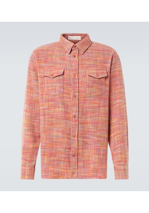 God's True Cashmere Flower space-dyed cashmere shirt