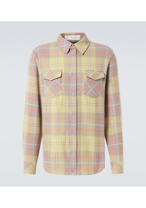 God's True Cashmere Earth plaid cashmere shirt