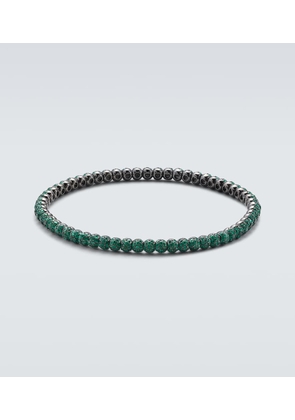 Shay Jewelry 18kt gold bracelet with emeralds