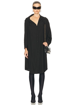 Balenciaga One Shoulder Dress in Black - Black. Size 34 (also in 36, 38, 40).