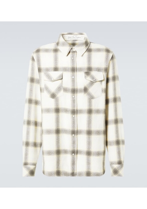 God's True Cashmere Moon plaid cashmere shirt