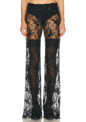 Balenciaga Embro Lace Pant in Black - Black. Size 36 (also in 38).