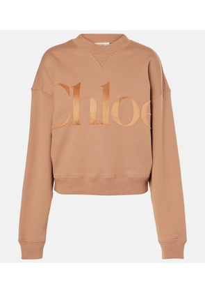 Chloe Logo cotton fleece sweatshirt