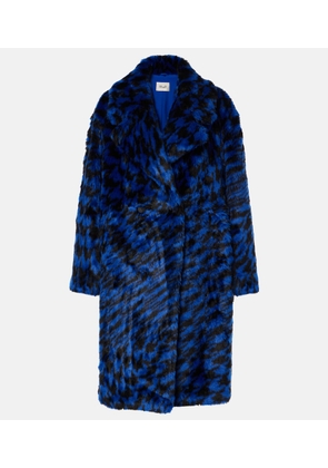 Diane von Furstenberg Printed faux fur coat