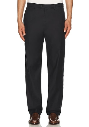 Club Monaco Herringbone Linen Suit Trousers in Jet Black - Black. Size 31 (also in ).