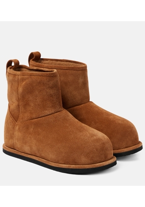 Amina Muaddi Heidi shearling-lined suede ankle boots