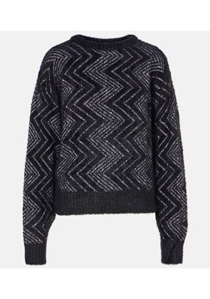 Missoni Zig Zag metallic knit sweater